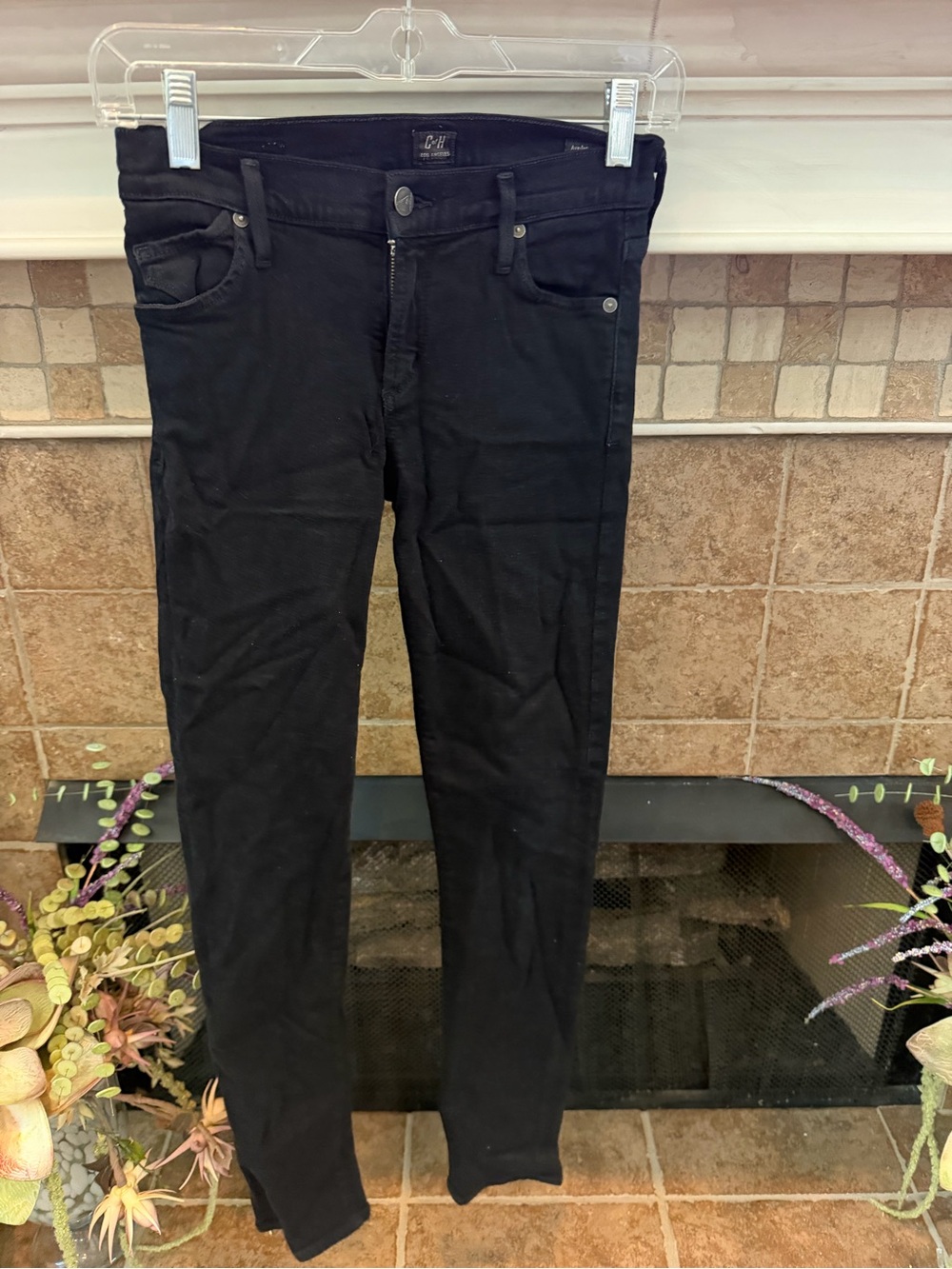 Citizens of Humanity Avedon Skinny Jeans Black 27 slick skinny leg